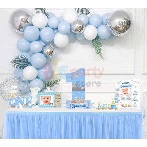 1 Yaş Erkek Temalı Dekoratif Pano Masa Üstü Se