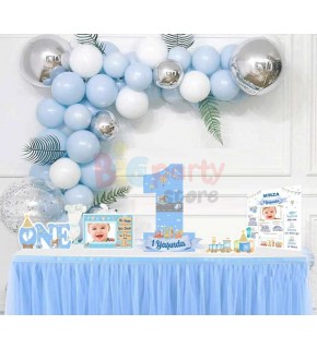 1 Yaş Erkek Temalı Dekoratif Pano Masa Üstü Se