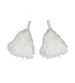 2 Li Gösteri Ponpon Beyaz