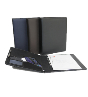 2K Sunum Klasörü 2 Halkalı Suni Deri 40 MM A5 Lacivert 534L