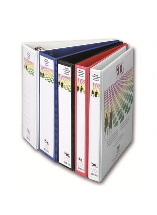 2K Sunum Klasörü Cepli 4 Halkalı 70 MM Kırmızı 07-4D-K 2K Sunum Klasörü Cepli 4 Halkalı 70 MM Kırmızı 07-4D-K