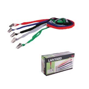 3A Kart Askı İpi Metal Klipsli Mavi 854 (1 Adet)