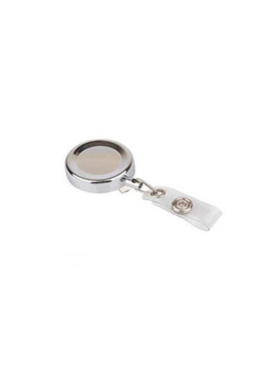 3A Yoyo Klipsli Metal Kaplama Yuvarlak Krom 1449 (1 Adet)