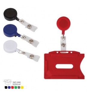 3A Yoyo Klipsli Plastik Yuvarlak Kırmızı 1429 (1 Adet)