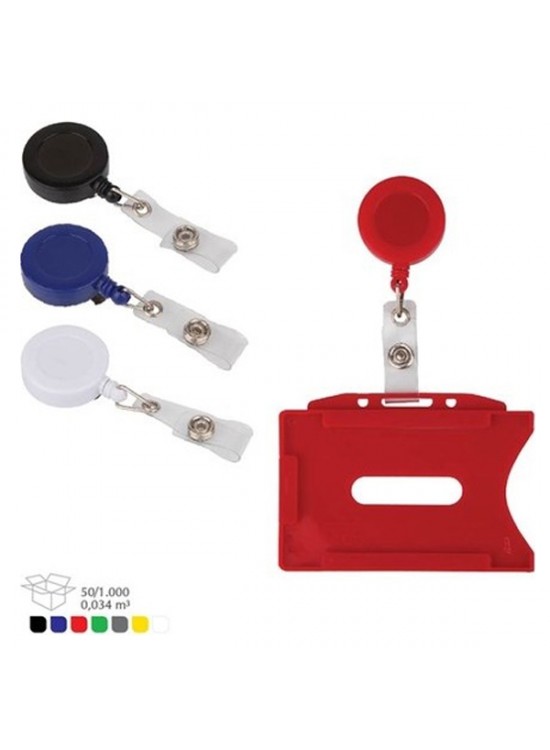 3A Yoyo Klipsli Plastik Yuvarlak Kırmızı 1429 (1 Adet)