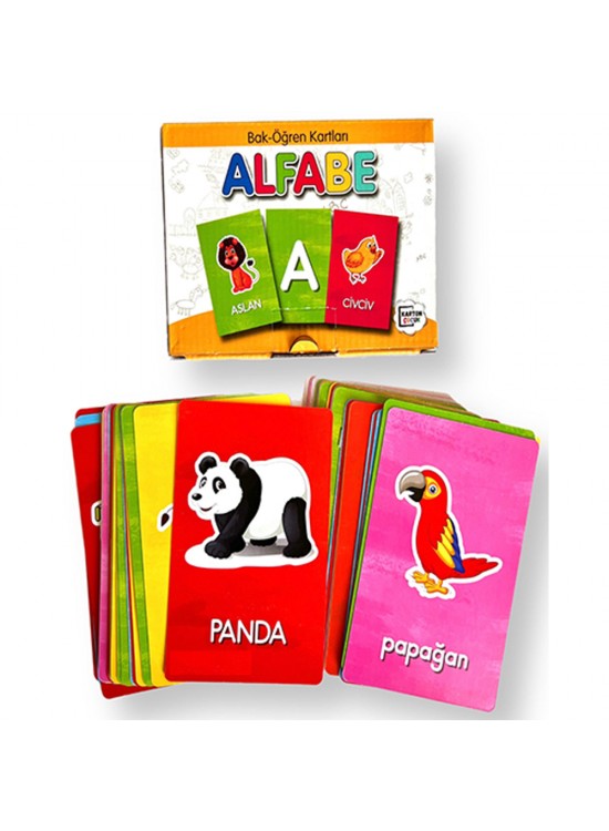 4E Bak Öğren Kartları Alfabe 4E Bak Öğren Kartları Alfabe