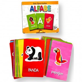 4E Bak Öğren Kartları Harfler