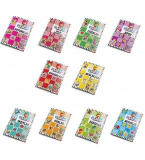 4E Bilgin Zeki Kavramlar Boyama Serisi 10 Kitap