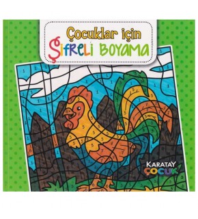 4E Boyama Kitabı Çocuklar İçin Şifreli Mandala Karatay