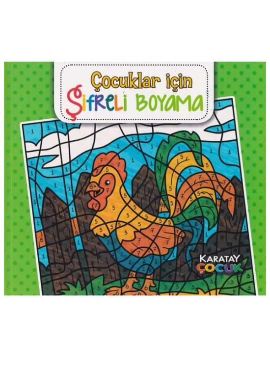 4E Boyama Kitabı Çocuklar İçin Şifreli Mandala Karatay