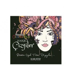 4E Boyama Kitabı Harika Çizgiler Mandala Karatay