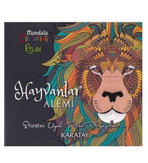 4E Boyama Kitabı Hayvanlar Alemi Mandala Karatay