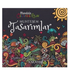 4E Boyama Kitabı Muhteşem Tasarımlar Mandala Karatay