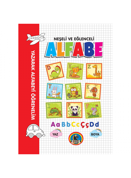 4E Boyama Kitabı Neşeli Ve Eğlenceli Alfabe Karatay Yayınevi