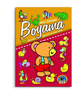 4E Boyama Kitabı Okul Öncesi Dev Boy Karatay Yayınevi