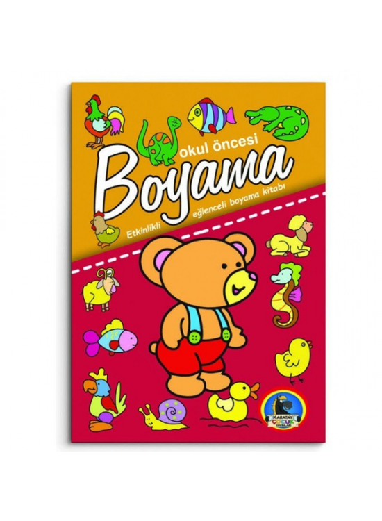 4E Boyama Kitabı Okul Öncesi Dev Boy Karatay Yayınevi