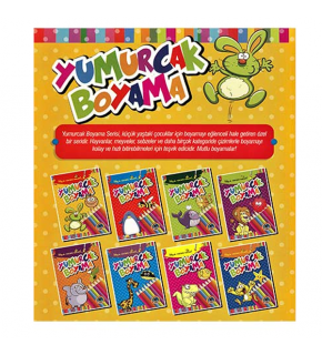 4E Boyama Kitabı Yumurcak Siyah Beyaz 64 Syf Karatay Yayınevi