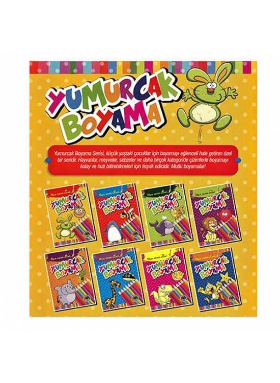 4E Boyama Kitabı Yumurcak Siyah Beyaz 64 Syf Karatay Yayınevi