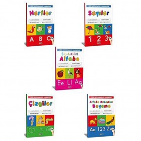 4E Çizgi Alıştırmaları İle Alfabe Kavram Seti 5 Li
