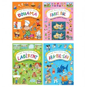 4E Macera Zamanı Boyama Kitabı (1 Adet)