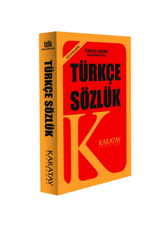 4E Sözlük Türkçe Plastik Kapak 1.Hamur Sarı Karatay Yayınevi