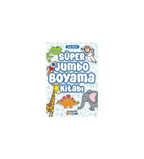 4E Süper Jumbo Boyama Kitabı- Mavi Dünya-128 Syf.