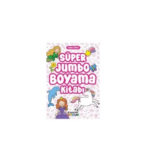 4E Süper Jumbo Boyama Kitabı- Pembe Dünya-128 Syf.