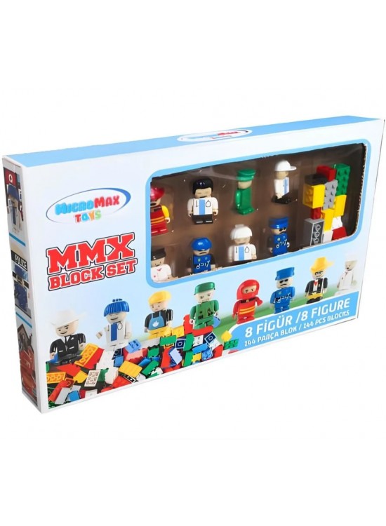 8 Figürlü 144 Parça Blok Set