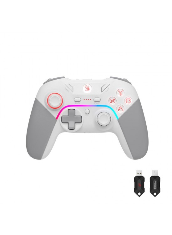 A4 Tech Bloody Gpw70 Rgb 2.4Ghz Kablosuz&Usb Pc Android Switch Ps3 Sports White Beyaz GamePad