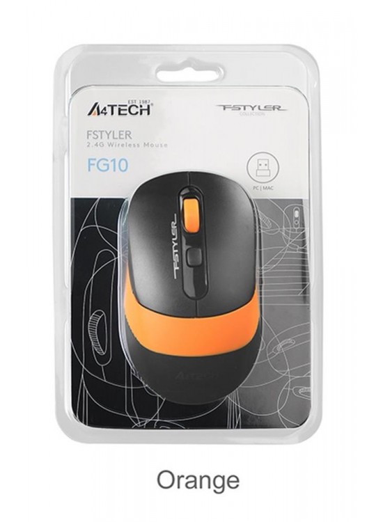 A4 Tech Fg10 Turuncu Nano Kablosuz Optik 2000 Dpı Mouse A4 Tech Fg10 Turuncu Nano Kablosuz Optik 2000 Dpı Mouse