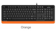 A4 Tech Fk10 Q Usb Fsytyler Turuncu Tr Fn-Mmedya Klavye
