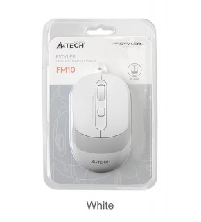 A4 Tech Fm10 Usb Fstyler Beyaz Optik 1600 Dpı Mouse