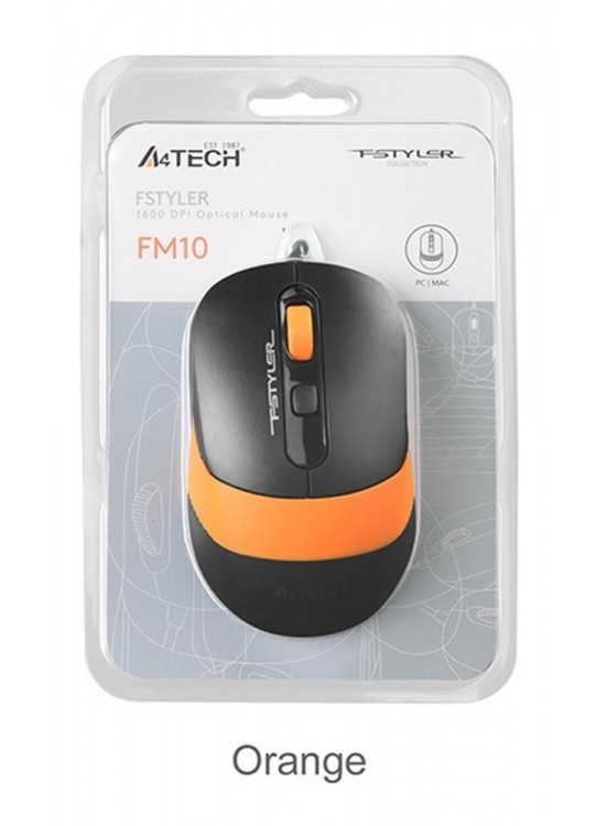 A4 Tech Fm10 Usb Fstyler Turuncu Optik 1600 Dpı Mouse A4 Tech Fm10 Usb Fstyler Turuncu Optik 1600 Dpı Mouse