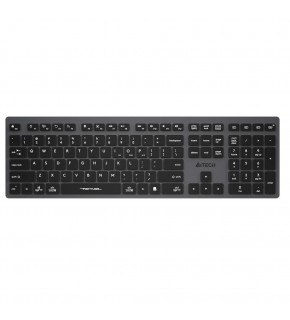 A4 Tech Fstyler FBX50C Gri Bluetooth+2.4G Nano Fn Şarjlı Multimedya Klavye
