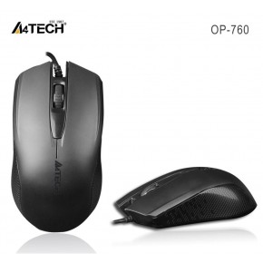 A4 Tech Op-760 Usb Siyah V-Track 1000 Dpı Mouse