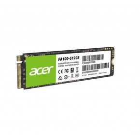 Acer 512GB FA100 3200-2200MB-s PCIe Gen3 x 4 M.2 SSD Disk