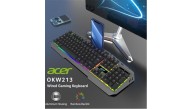 Acer OKW213 Gri RGB Rainbow Backlit Gaming Keyboard Rainbow (Kablo Uzunluğu 1,5mt) Acer OKW213 Gri RGB Rainbow Backlit Gaming Keyboard Rainbow (Kablo Uzunluğu 1,5mt)