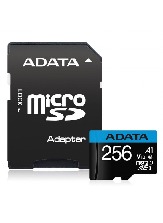 Adata 256GB Premier microSDXC Card with Adapter UHS-I Class10 V10 Hafıza Kartı Adata 256GB Premier microSDXC Card with Adapter UHS-I Class10 V10 Hafıza Kartı