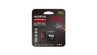 Adata 512 GB High Endurance microSDXC 4K U3 V30 A2 Hafıza Kartı