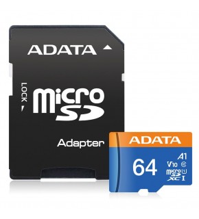 Adata 64GB Premier microSDXC Card with Adapter UHS-I Class10 V10 Hafıza Kartı