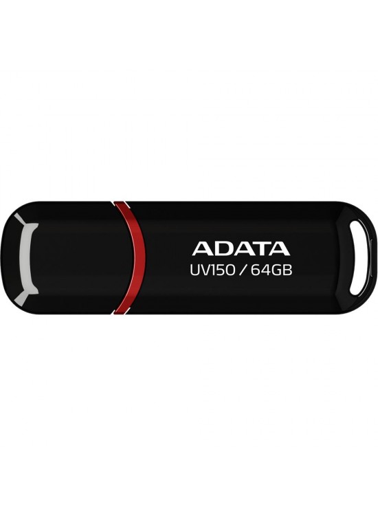 ADATA UV150-64GB USB3.2 Gen1 Black Flash Bellek ADATA UV150-64GB USB3.2 Gen1 Black Flash Bellek