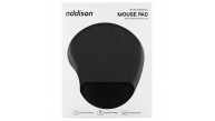 Addison 300521 Bileklik Destekli Siyah Mouse Pad