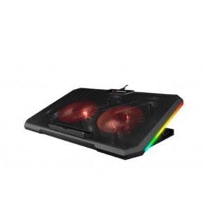 Addison Rampage AD-RC12 CLAW Siyah 2 Fan 2 USB RGB Işıklı 15"-17" Notebook Soğutucu Stand