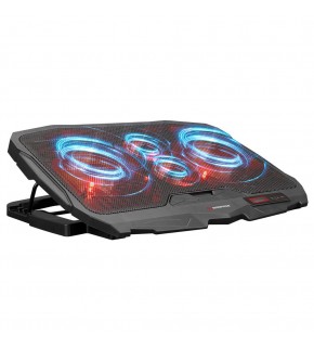 Addison Rampage AD-RC4 COLDBREEZE Kırmızı Ledli Işıklı Fan 15"-17" Notebook Soğutucu Stand
