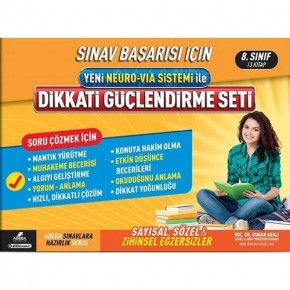 Adeda Dikkat Düçlendirme Seti 3 Kitap 8. Sınıf