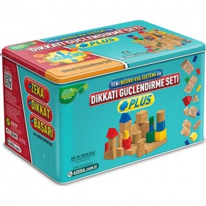 Adeda Dikkati Güçlendirme Seti 8 Yaş Plus(120 Ahşap Materyal + 3 Kitap Takım)