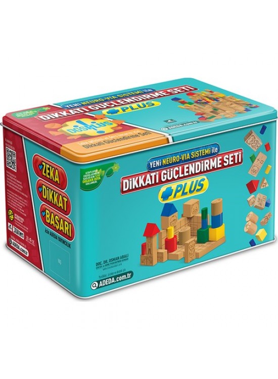 Adeda Dikkati Güçlendirme Seti 8 Yaş Plus(120 Ahşap Materyal + 3 Kitap Takım)