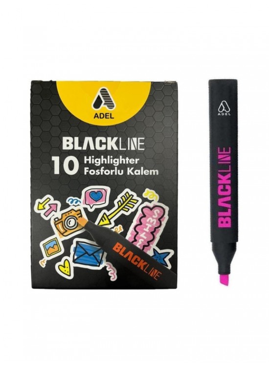 Adel Bl Fosforlu Kalem, Pembe (1 Adet)