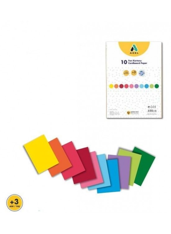 Adel Fon Kartonu 25X35 Karışık 10 Lu 4343030001000