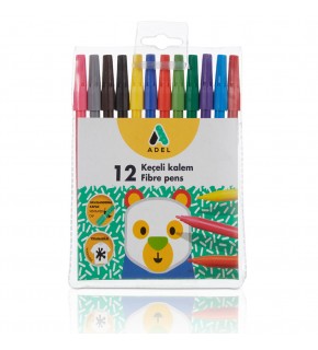 Adel Keçeli Kalem 12 Renk 2220 213001